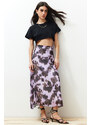 Trendyol Multi Color Patterned Chiffon Fabric A-line Midi Length Woven Skirt