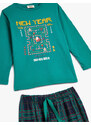 Koton Family Combination - Pajamas Set Christmas Themed 2 Pieces Cotton