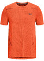 Pánské tričko Under Armour Seamless Grid Ss Orange