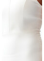 Trendyol Bridal White Lined Bodice Detailed O-trimmed Wedding/Wedding Elegant Evening Dress