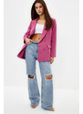 Trendyol Pink Regular Lined Double Breasted Closure Woven Blazer Jacket