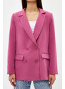 Trendyol Pink Regular Lined Double Breasted Closure Woven Blazer Jacket