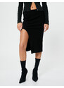 Koton Knitwear Skirt Midi Slit Detailed