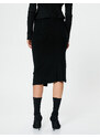 Koton Knitwear Skirt Midi Slit Detailed