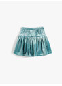 Koton Velvet Shorts Skirt with Glitter Detail.