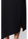 Trendyol Black Asymmetric Cut Out and Slit Detail Maxi Skirt