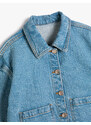 Koton Denim Jacket Pocket Detail Cotton Long Sleeve