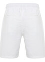 Trendyol White Loose Fit Cotton Lace-up Shorts