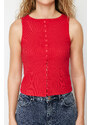 Trendyol Red Knitted Blouse