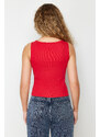 Trendyol Red Knitted Blouse