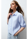 Trendyol Light Blue Regular Fit Woven Shirt