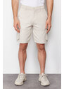 Trendyol Stone Regular Fit Cargo Pocket Short