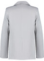 Trendyol Light Gray Regular Lined Woven Blazer Jacket