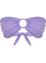 Trendyol Lilac Strapless Accessorized Bikini Top