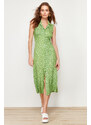 Trendyol Green Woven Woven Midi Dress