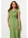 Trendyol Green Woven Woven Midi Dress