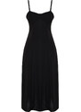 Trendyol Black A-line Midi Strap Woven Dress