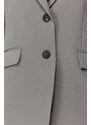 Trendyol Gray Oversize Basic Woven Blazer Jacket