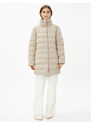 Koton Puffer Coat High Neck Snaps Relax Fit