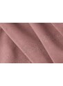 Růžová sametová rohová pohovka Windsor & Co Halley 309 cm, levá