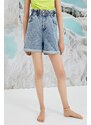 Koton 2sal40015md Normal Waist Open Indigo Women's Denim Shorts.