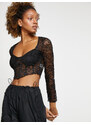 Koton Lace Corset Bustier Long Sleeve