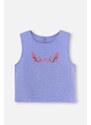 Dagi Lilac Muslin Embroidered T-Shirt