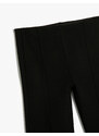 Koton Basic Leggings Elastic Waist Stitch Detail