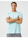 Koton Sports T-Shirt with Stripe Print Crew Neck Breathable Fabric.