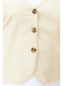 Trendyol Curve White Vest Form Knitted Blouse