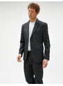 Koton Blazer Jacket with Pocket Detail and Buttons in a Slim Fit