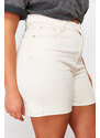 Trendyol Curve Ecru Mom Shorts & Bermuda