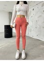 BİKELİFEJNS Women's Salmon High Waist Lycra Leggings Pants