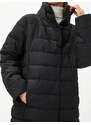 Koton Puffer Coat High Neck Snaps Relax Fit