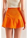 Bianco Lucci Women's Tie Mini Skirt with Shorts