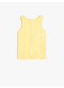 Koton Singlets Sleeveless Printed Cotton with Ribbons