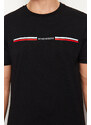 Trendyol Black Regular/Regular Fit Stripe Pattern 100% Cotton T-shirt