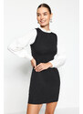Trendyol Black A-Line Shirt Detailed Mini Woven Dress