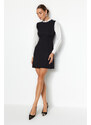 Trendyol Black A-Line Shirt Detailed Mini Woven Dress