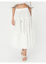 Koton Slit Cotton Midi Skirt