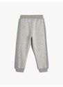 Koton Jogger Sweatpants Print Detail Tied Waist Pocket Raising