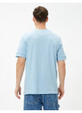 Koton Basic T-Shirt Crew Neck Sleeve Detailed