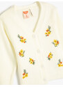 Koton Cardigan V Neck Floral Pattern Long Sleeve