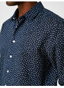 Koton Slim Fit Micro Patterned Shirt Non Iron