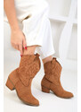 Soho Tan Suede Women's Boots & Booties 18682