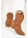 Soho Tan Suede Women's Boots & Booties 18682