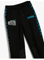 Koton Jogger Sweatpants Slogan Printed Pocket Tie Waist Raised