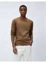 Koton Basic Sweater Crew Neck Slim Fit Long Sleeve Textured