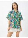 Koton Pocket Detailed Short Sleeve Hawaiian Shirt