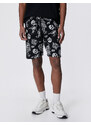 Koton Lace Waist Shorts Skull Printed Pocket Detailed Slim Cut